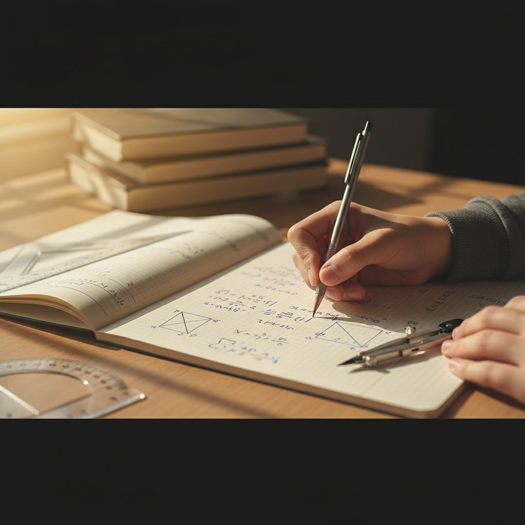 Mathematics tutor teaching student in London classroom